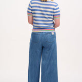 Suéter SUGARHILL Arden Blue Off-White Rainbow Tipping