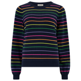Jersey SUGARHILL Madeline Navy, Rainbow Pop Stripes