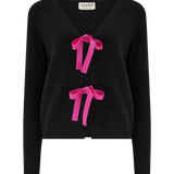 Cárdigan SUGARHILL Philly Bow Black/Pink
