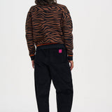Chaqueta de punto SUGARHILL Solana Brown Black Tiger — vista 6