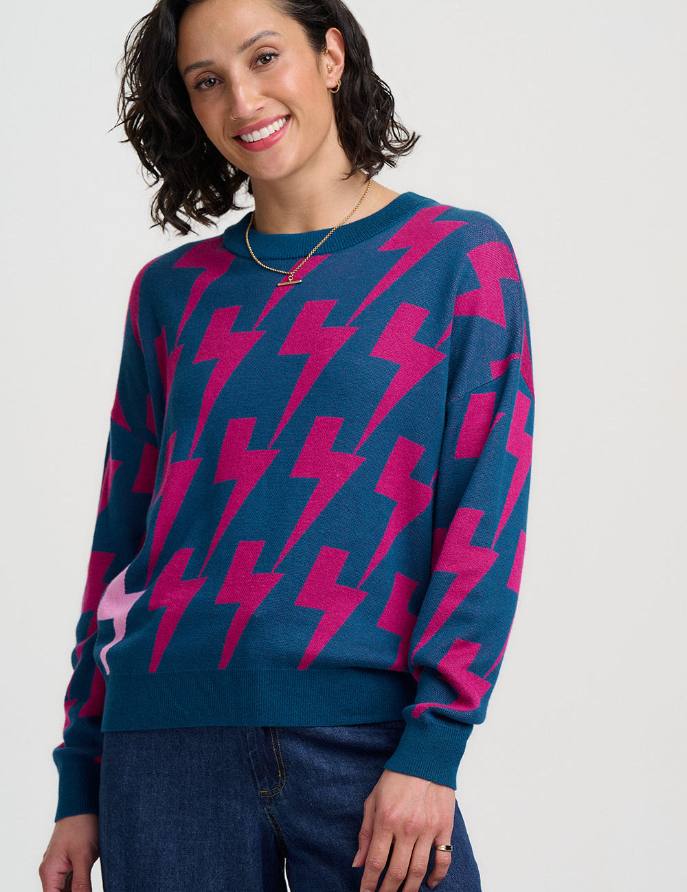 Jersey SUGARHILL Andi Teal Lightning — vista 2