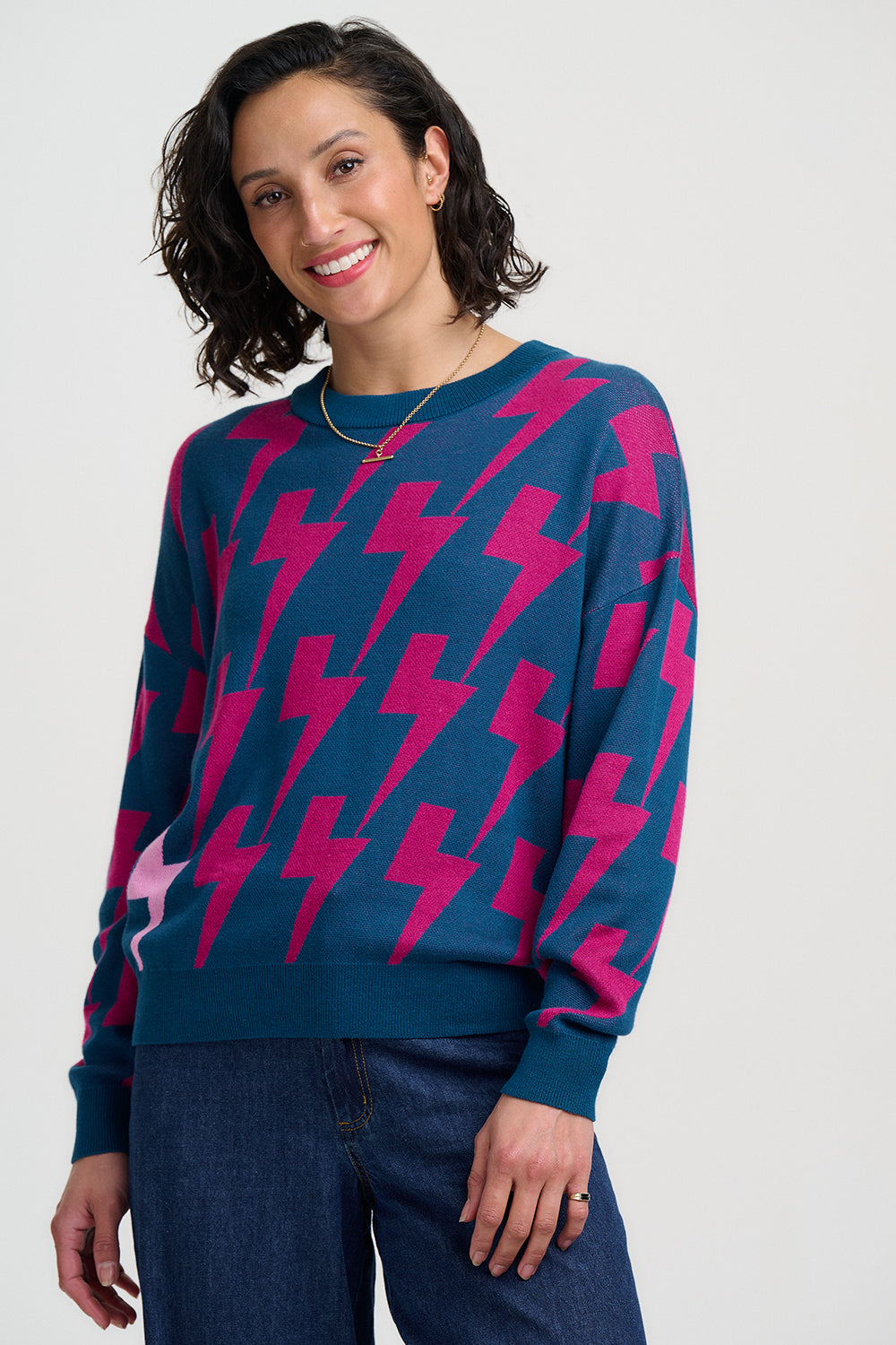 Jersey SUGARHILL Andi Teal Lightning — vista 2