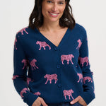 Cárdigan SUGARHILL Jennifer Teal Tiger — vista 2