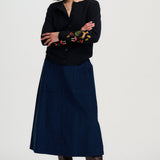 Cárdigan SUGARHILL Kamila Black Woodland Embroidery — vista 5