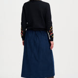 Cárdigan SUGARHILL Kamila Black Woodland Embroidery — vista 6