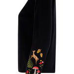 Cárdigan SUGARHILL Kamila Black Woodland Embroidery — vista 7