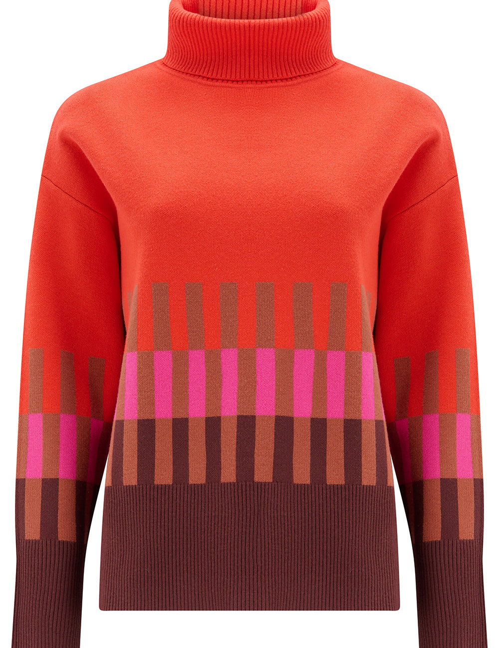 Jersey SUGARHILL Serita Orange Stripe — vista frontal del producto