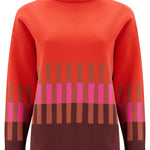 Jersey SUGARHILL Serita Orange Stripe — vista frontal del producto