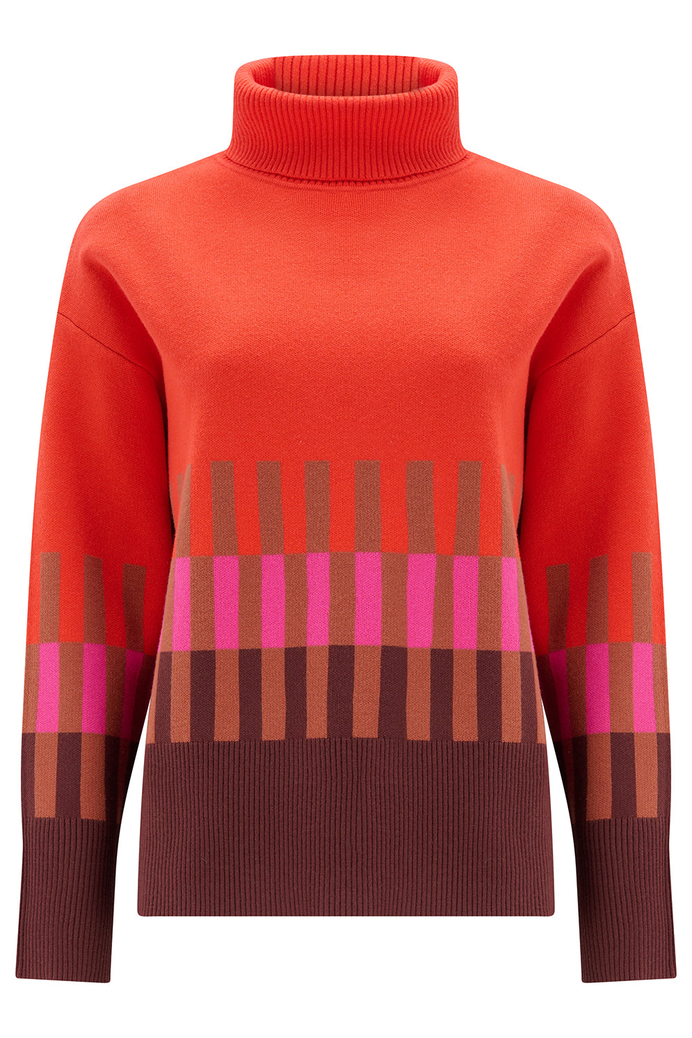 Jersey SUGARHILL Serita Orange Stripe — vista frontal del producto