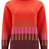Jersey SUGARHILL Serita Orange Stripe — vista frontal del producto