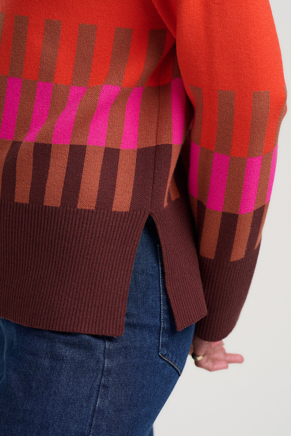Jersey SUGARHILL Serita Orange Stripe — vista 4