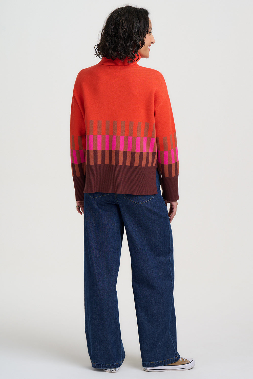 Jersey SUGARHILL Serita Orange Stripe — vista 6