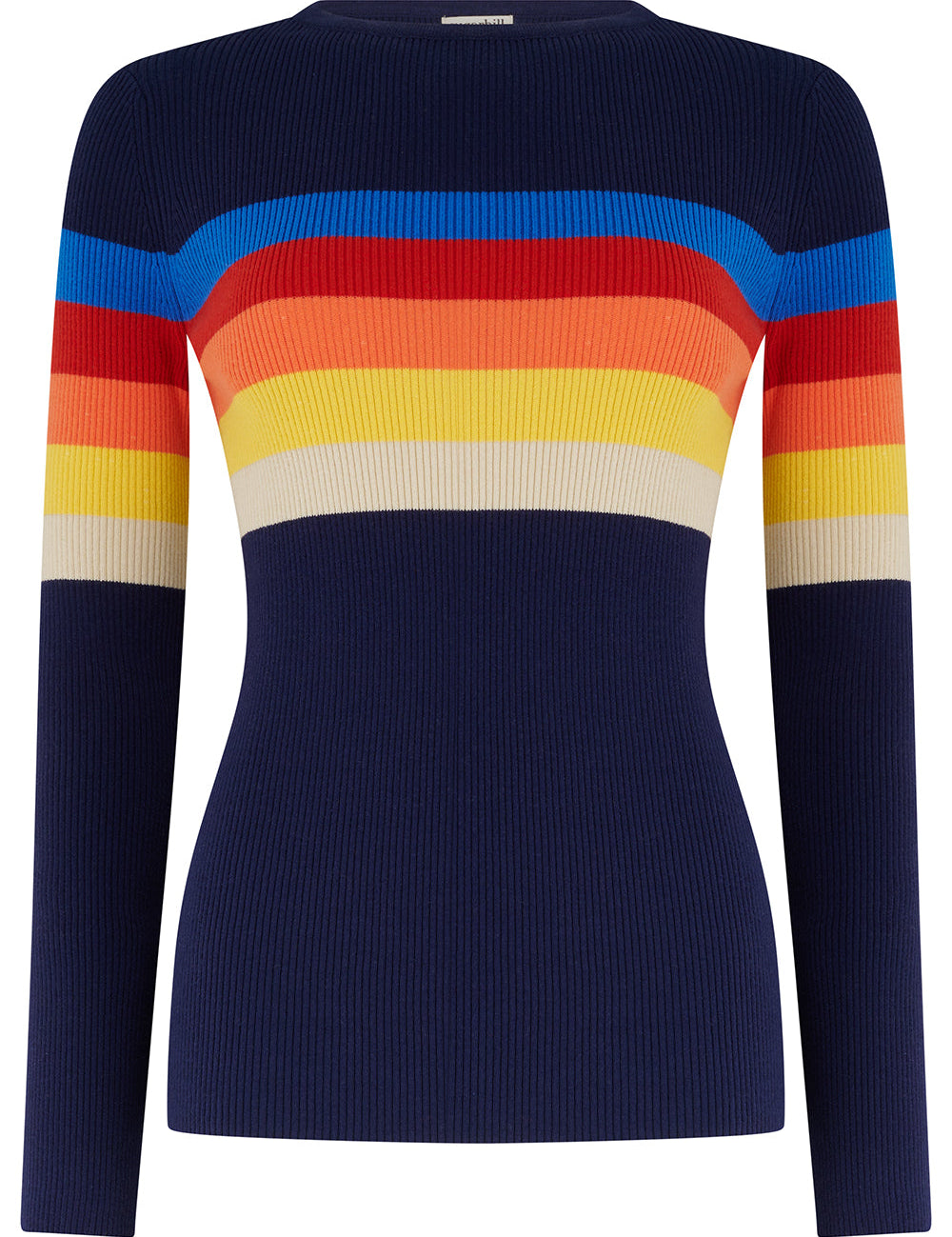 Jersey SUGARHILL Cayla Navy Ombre Stripe — vista frontal del producto
