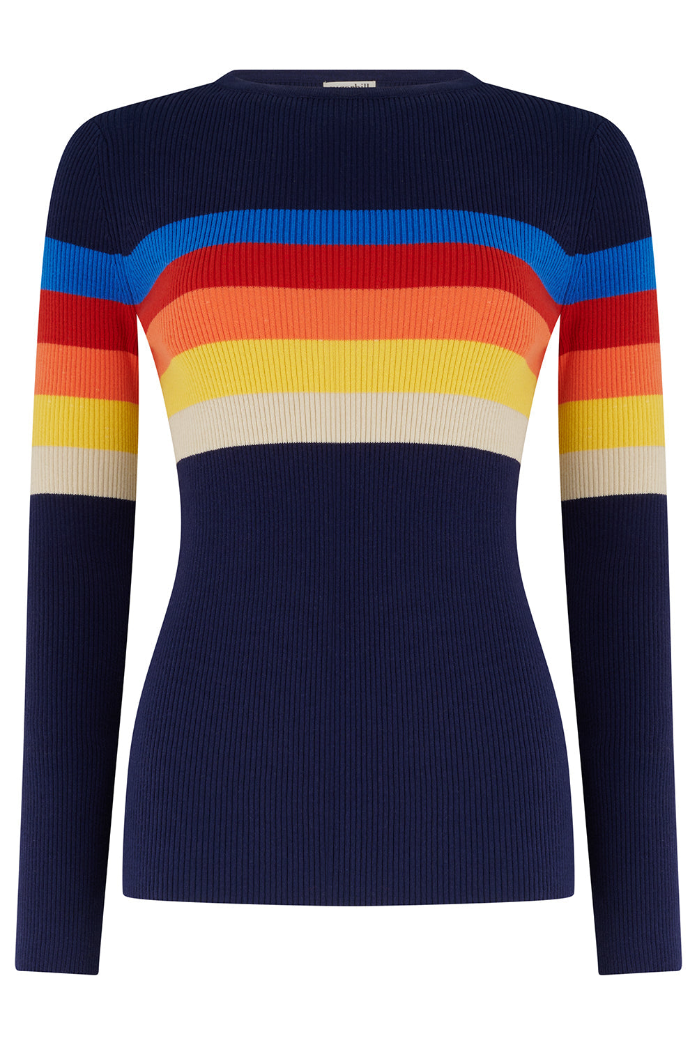 Jersey SUGARHILL Cayla Navy Ombre Stripe — vista frontal del producto