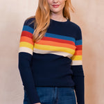 Jersey SUGARHILL Cayla Navy Ombre Stripe — vista 2