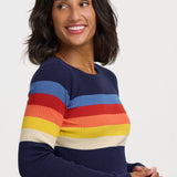 Jersey SUGARHILL Cayla Navy Ombre Stripe — vista 3
