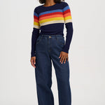 Jersey SUGARHILL Cayla Navy Ombre Stripe — vista 5