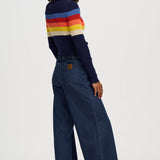 Jersey SUGARHILL Cayla Navy Ombre Stripe — vista 6