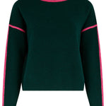 Jersey SUGARHILL Rozalia Jade Green Pink Trim — vista 6