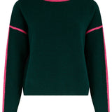 Jersey SUGARHILL Rozalia Jade Green Pink Trim — vista 6