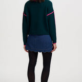 Jersey SUGARHILL Rozalia Jade Green Pink Trim — vista 7