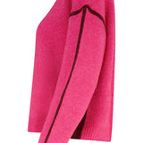 Jersey SUGARHILL Rozalia Pink Burgundy Trim — vista frontal del producto