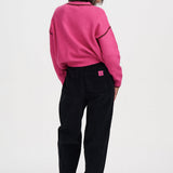 Jersey SUGARHILL Rozalia Pink Burgundy Trim — vista 6