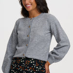 Cárdigan SUGARHILL Glinda Grey Gold Hearts — vista 3