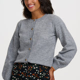 Cárdigan SUGARHILL Glinda Grey Gold Hearts — vista 3
