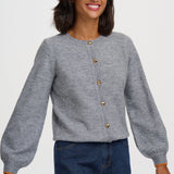 Cárdigan SUGARHILL Glinda Grey Gold Hearts — vista 6