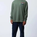 BLUE BANANA Crew Classic Khaki Sweatshirt 
