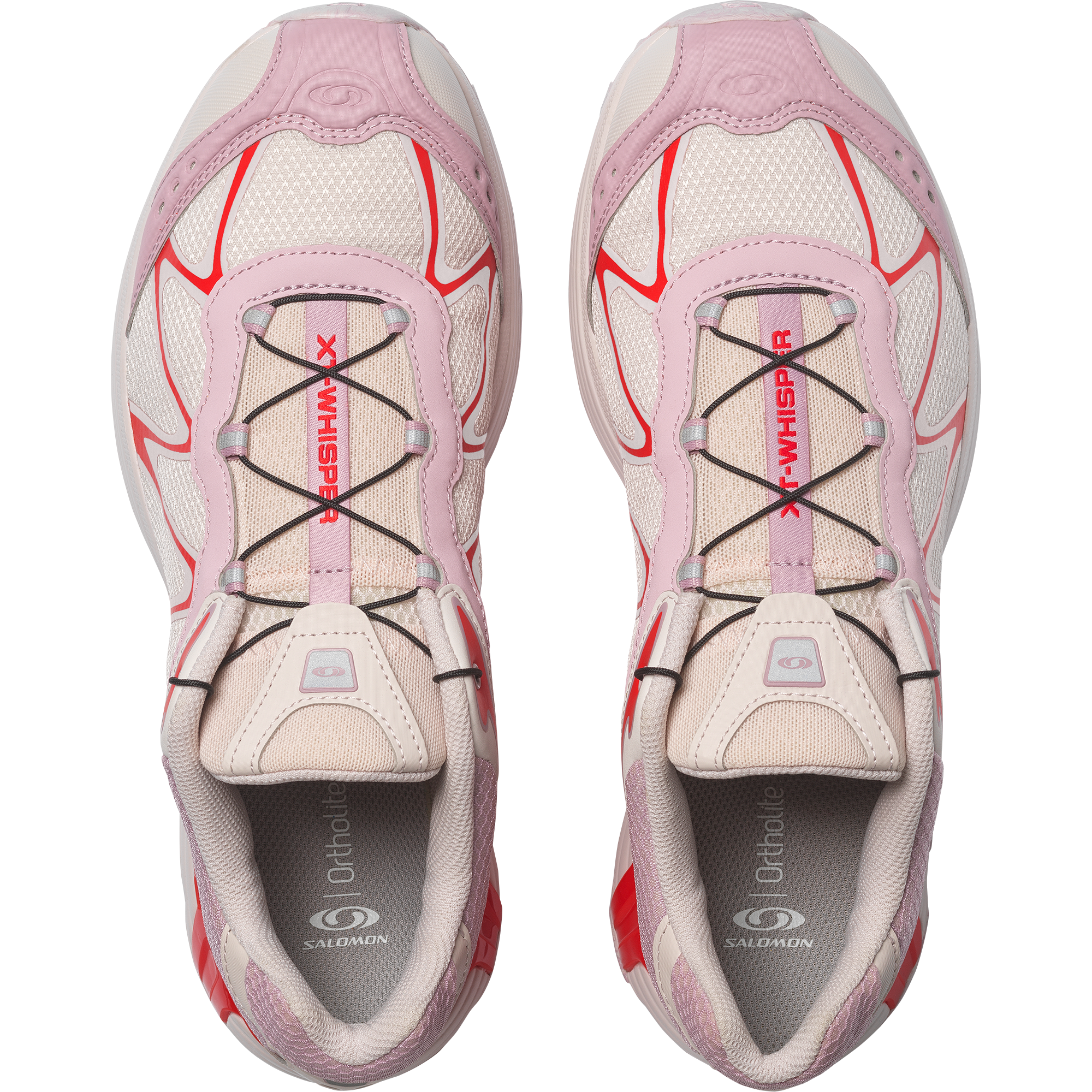 Salomon XT-Whisper Nostalgia, vista cenital de la pala y el Quicklace