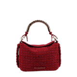 Bolso LOLA CASADEMUNT Tejido Tweed Rojo