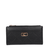 Billetera LOLA CASADEMUNT Monograma Rombos Negro