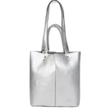 Bolso LOLA CASADEMUNT Shopper Metalizado Plateado