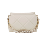 LOLA CASADEMUNT Quilted Shoulder Bag in Ecru 