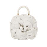 LOLA CASADEMUNT Flower Bag Raw Leather Effect 
