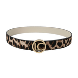 LOLA CASADEMUNT Wendegürtel mit Animal-Print