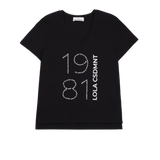 LOLA CASADEMUNT 1981 Black T-shirt 