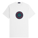 Camiseta FRED PERRY M1304 Tennis Badge Blanco