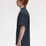 Camiseta FRED PERRY M1312 Tennis Badge Azul Marino