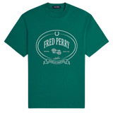 Camiseta FRED PERRY M1316 Chosen By Champions Verde