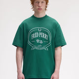 Camiseta FRED PERRY M1316 Chosen By Champions Verde