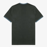 Fred Perry Twin Tipped Trim T-Shirt in Midnight Green/Ocean Blue 