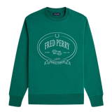 Sudadera FRED PERRY M1605 Chosen By Champions Verde