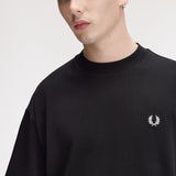 Camiseta FRED PERRY M3481 Oversize Negro