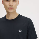 Camiseta FRED PERRY M3519 Ringer Negro