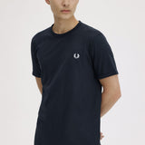Camiseta FRED PERRY M3519 Ringer Azul Marino