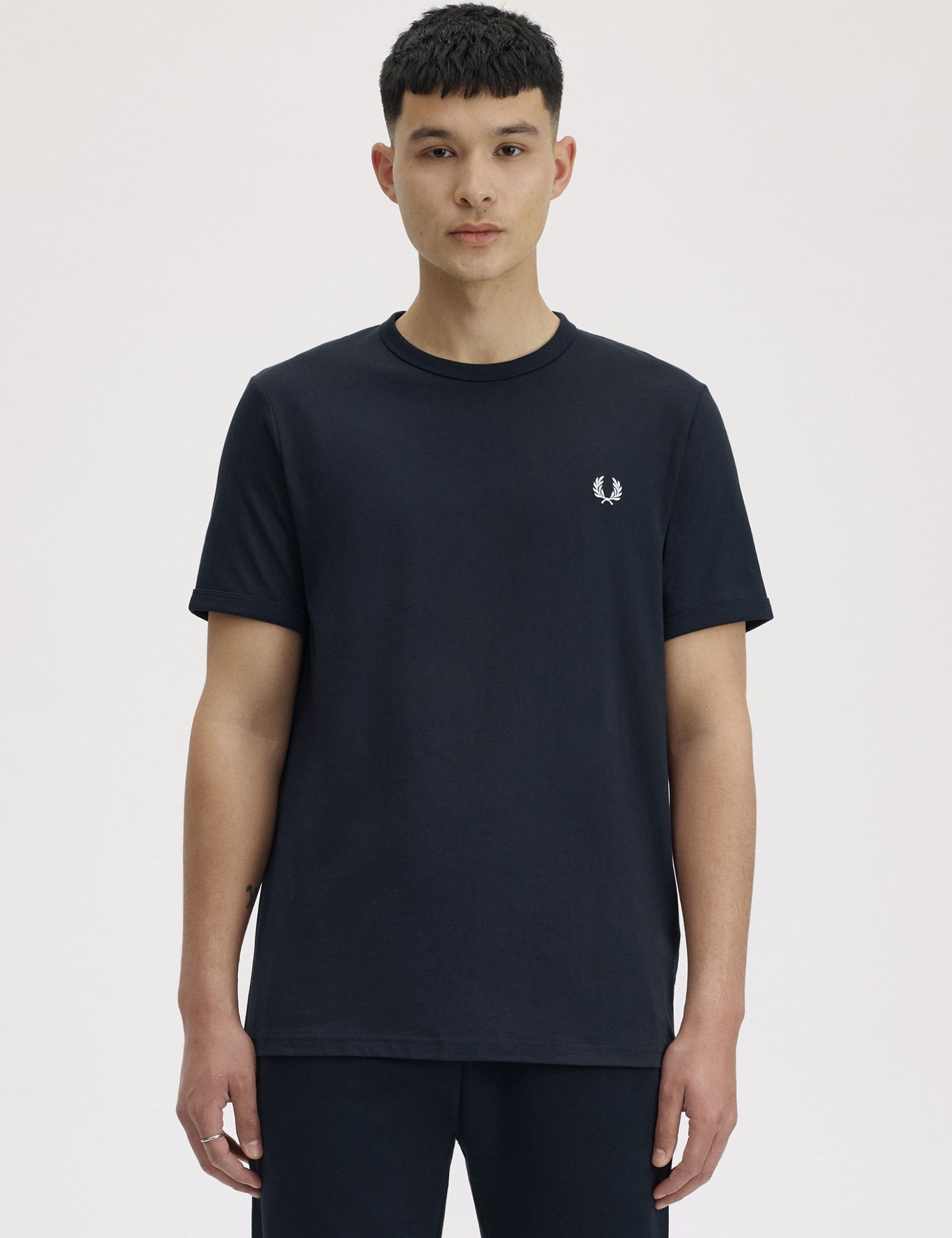 Camiseta FRED PERRY M3519 Ringer Azul Marino