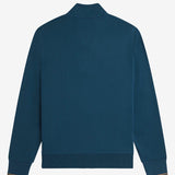 Sudadera FRED PERRY M3574 Media Cremallera Azul Petróleo
